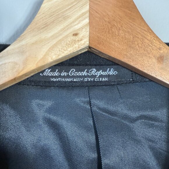 Oscar de la Renta Wool Cashmere Sport Coat Jacket Blazer Men's 44L Gray Career - Picture 6 of 12